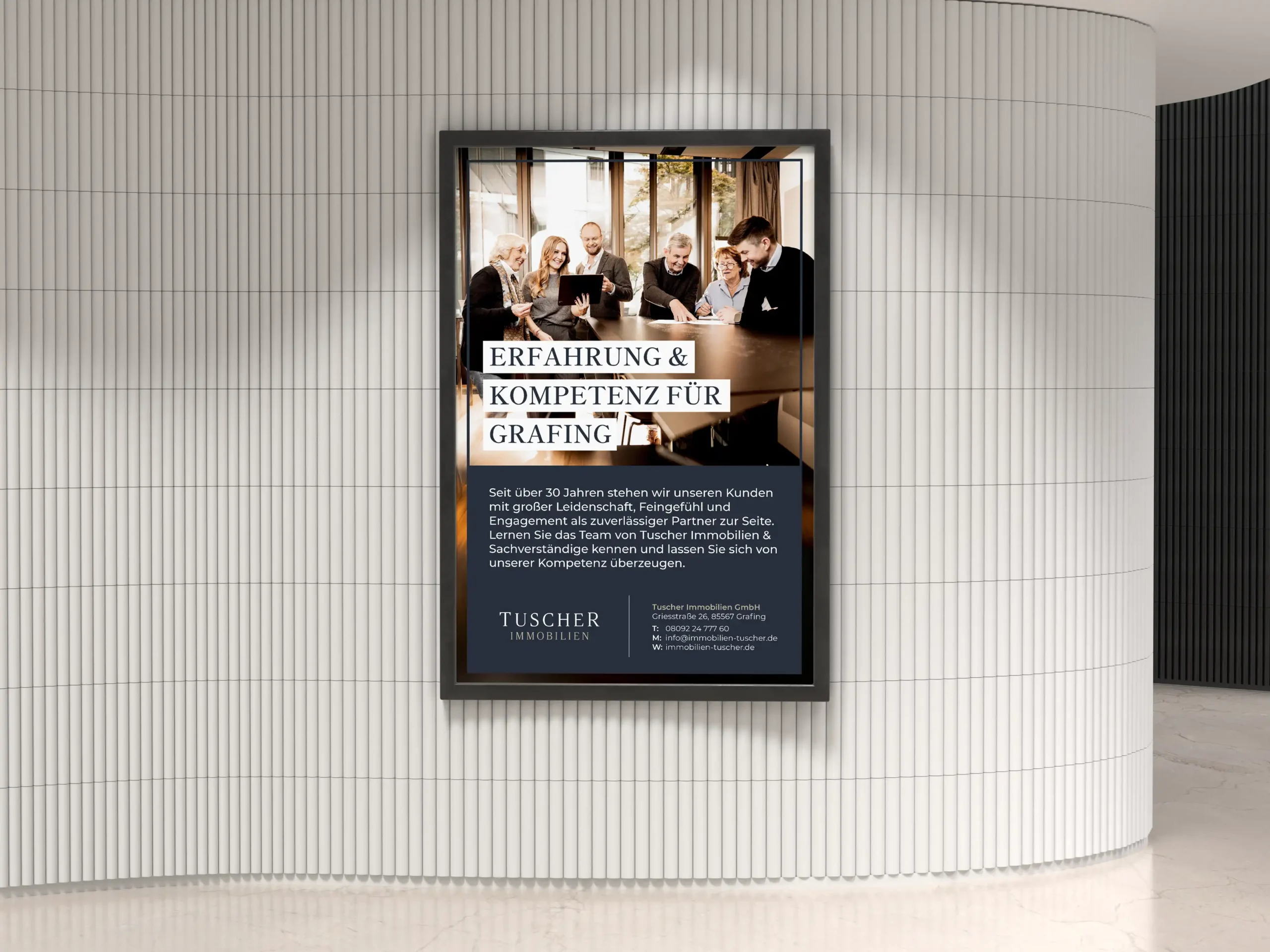 Billboard im U-Bahnhof